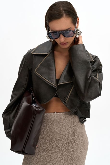 Carnas Faux Leather Jas - Image 5