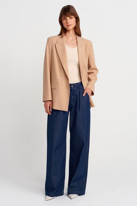 Lång Crepe Blazer Jacka - Image 4