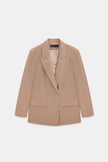 Lång Crepe Blazer Jacka - Image 5