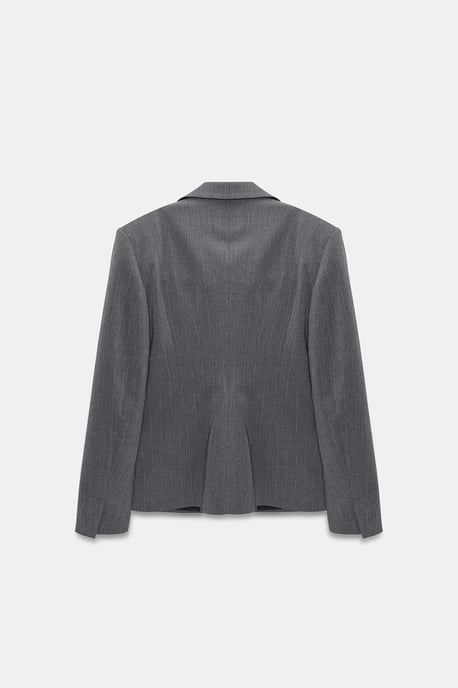 Figurformad crepe-blazer med sjalkrage - Image 6