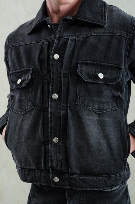 Jeansjacka med fickor - Image 4
