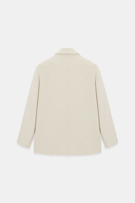 Lange Geweven Blazer Met Sjalkraag - Image 6