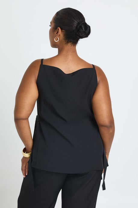 Plus Tie Side Square Neck Waistcoat - Image 2