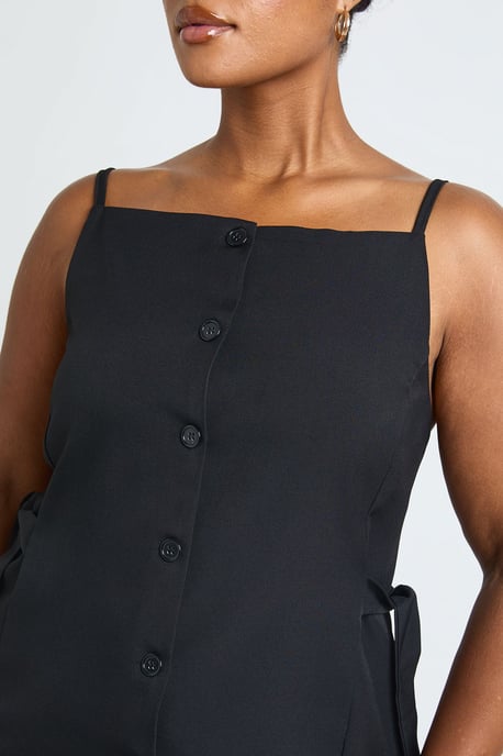 Plus Tie Side Square Neck Waistcoat - Image 3