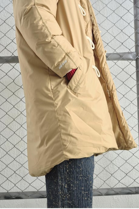 Long Hooded Puffer Down Coat with Pockets - Image 4