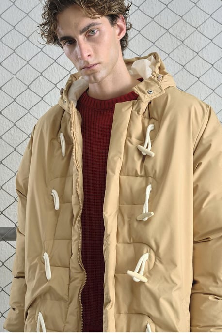 Long Hooded Puffer Down Coat with Pockets - Image 5