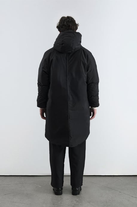 Thick Hooded Puffer Down Coat with Pocket - Image 3