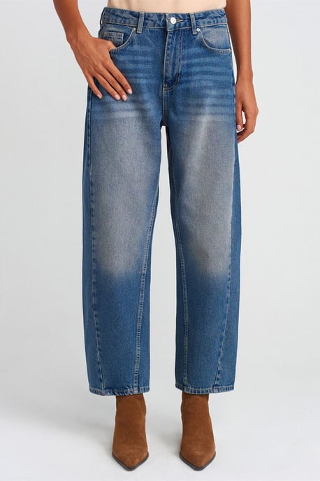 High-Waist Wide-Leg Balloon Jeans - Image 3