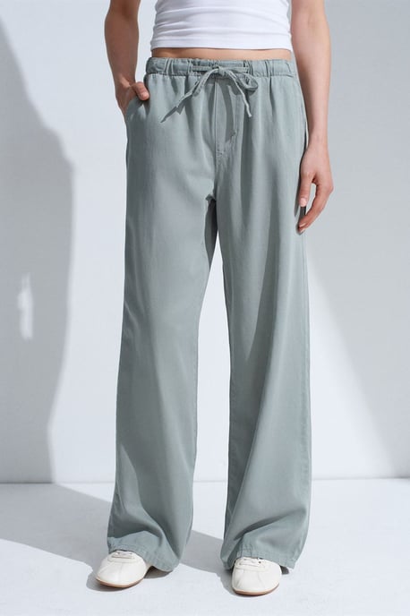 Hoge-Taille Brede Pijpen Denim Jeans - Image 3