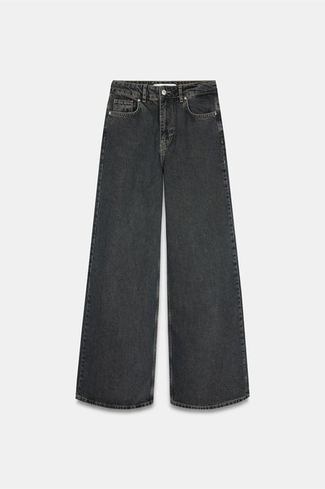Hoog-Waisted Wijde Jeans van Katoen - Image 4