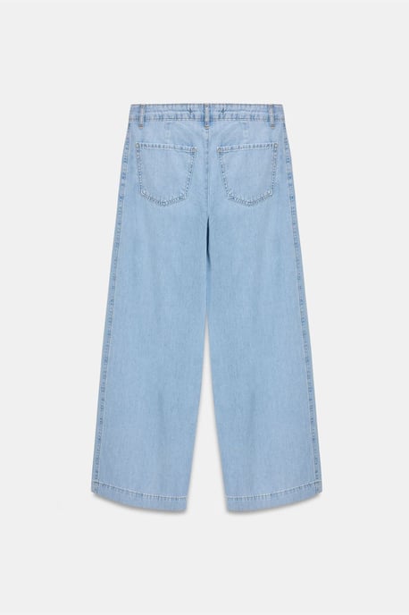 Hoog-Waisted Wijde Jeans van Katoen - Image 6