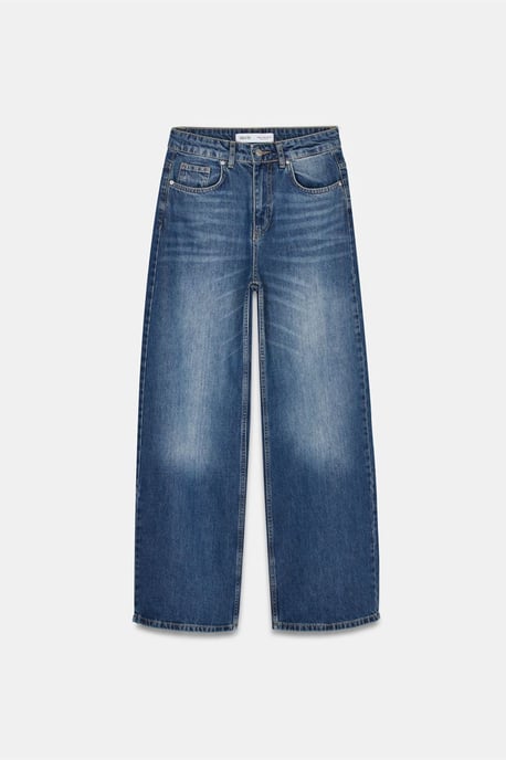 Hoog-Waisted Wijde Jeans van Katoen - Image 5