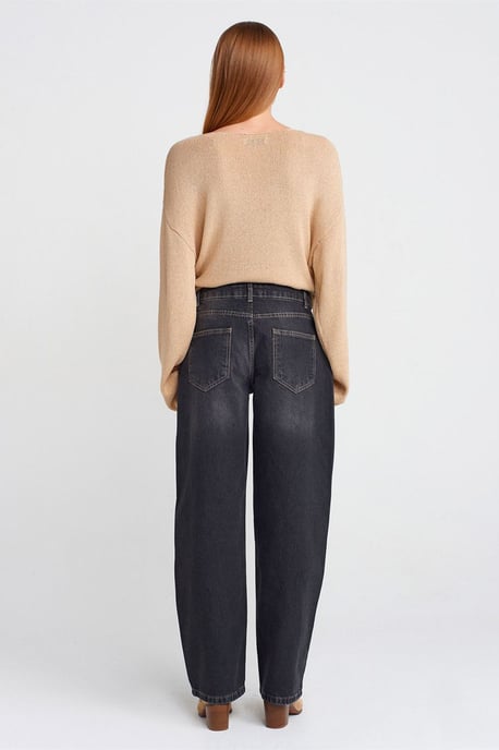 Hoog-Waisted Ballon Brede Jeans - Image 2