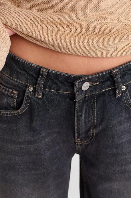 Hoog-Waisted Ballon Brede Jeans - Image 4