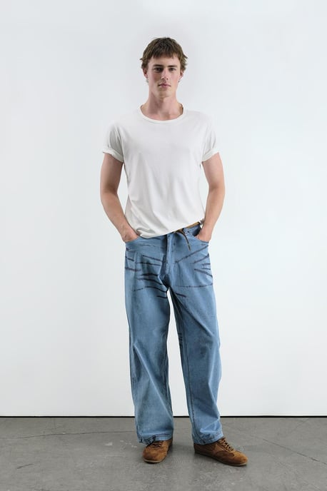 Abstract Vida Denim Jeans - Image 3