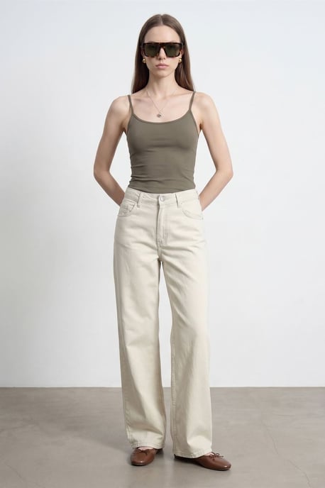 Hoge Taille Wijde Jeans - Image 1