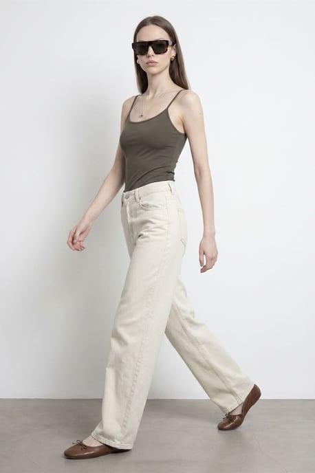 Hoge Taille Wijde Jeans - Image 4