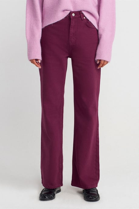 High-Waist Wide-Leg Cotton Denim Jeans - Image 4