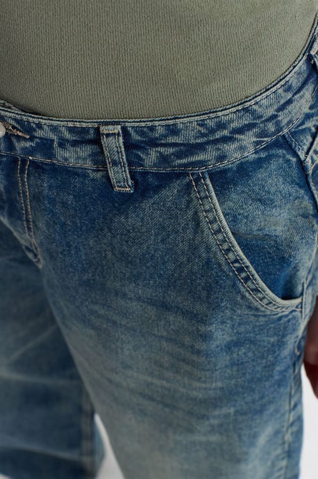 Hoge Taille Wijde Pijpen Katoenen Denim Jeans - Image 4