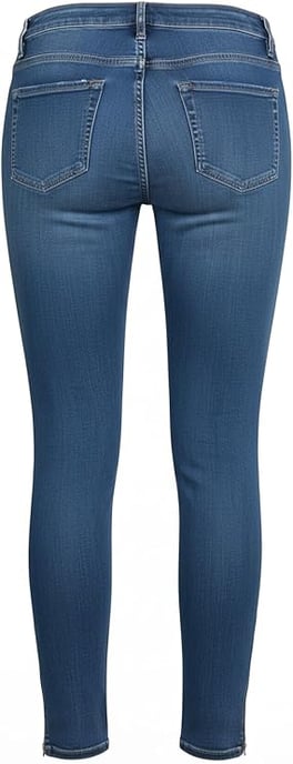 Womens Dark Blue Regular Fit Denim Jeans - Image 3