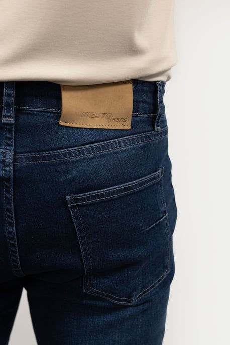 Slim Fit Mid Waist Denim Jeans - Image 3