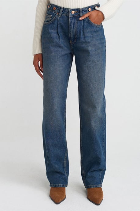 Hoge Taille Wijde Jeans - Image 3