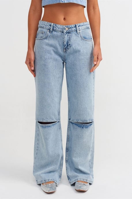 Dames Hoge Taille Wijde Jeans - Image 3