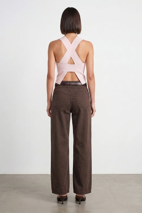 Hoge Taille Wijde Jeans - Image 2