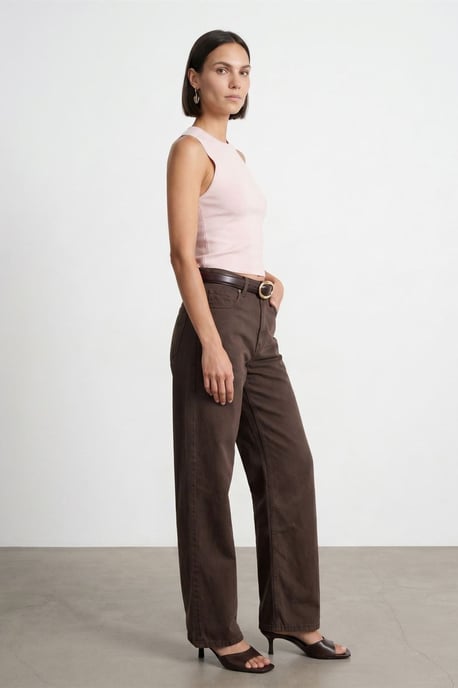 Hoge Taille Wijde Jeans - Image 4