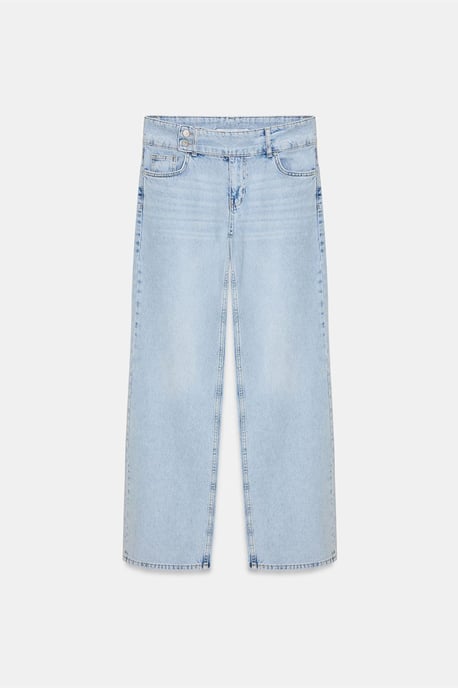 Mitten-hög Vida Ben Bomull Denim Jeans - Image 5