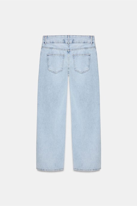 Mitten-hög Vida Ben Bomull Denim Jeans - Image 6