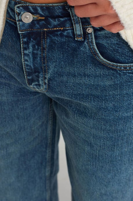 Kvinnors Högmidjade Vida Jeanstvillingar - Image 3