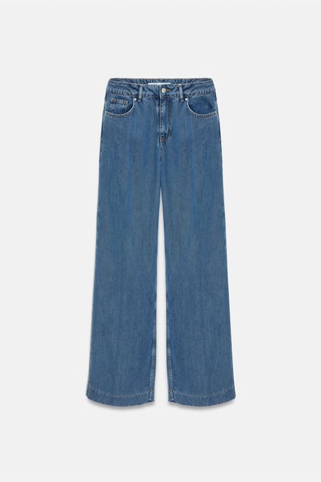 Högmidjade vida Tencel-jeans - Image 6