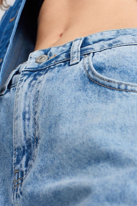 Hög midja vida jeans - Image 4