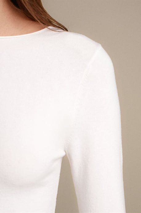 Dames Geribbelde Bootneck Slim-fit Trui - Image 4
