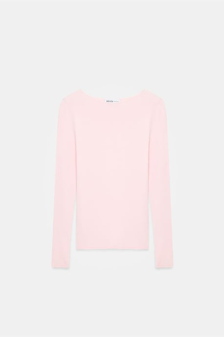 Dames Ribbel Boothals Slim-fit Trui - Image 5