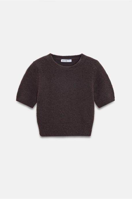 Kvinnors ribbad T-shirt med kort ärm - Image 6