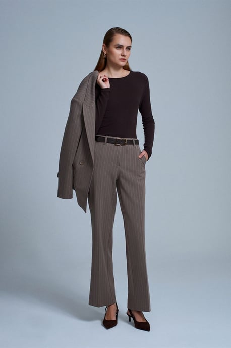 Dames Ribbel Bootneck Slim-fit Trui - Image 5