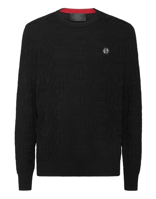 Polo tröja rund hals monogram - Image 1