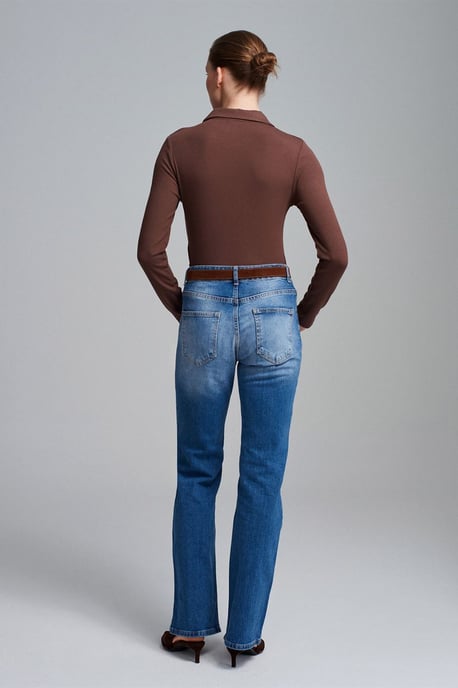 Lage Taille Rechte Jeans - Image 2