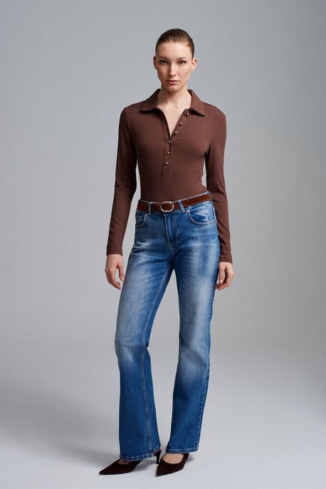 Lage Taille Rechte Jeans - Image 3