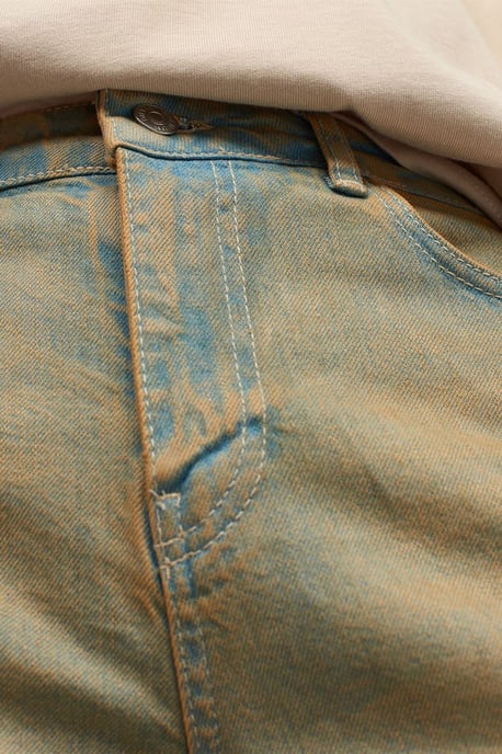Högmidjade raka jeans i bomull - Image 4