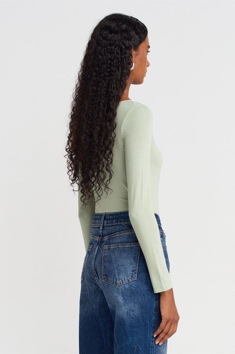 Kvinnors högmidjade raka jeans - Image 2