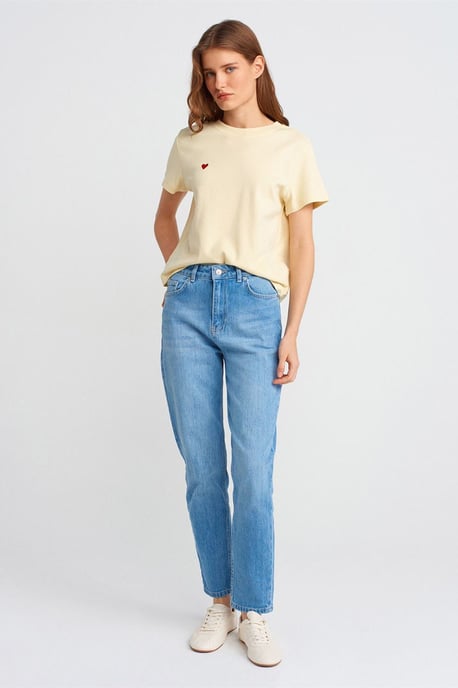 Hoge taille Rechte pijp Moeder Jeans - Image 1