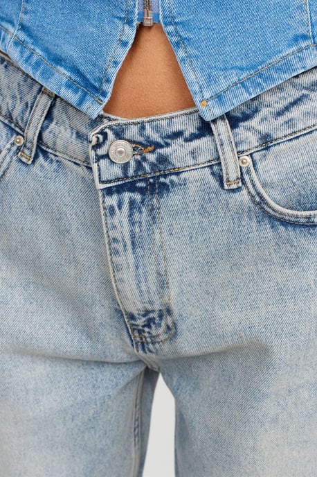 Dames Lage Taille Rechte Jeans - Image 4