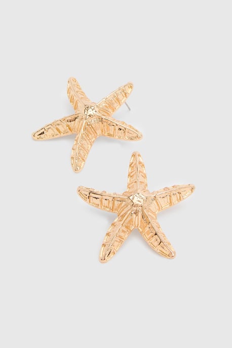 Embossed Starfish Earrings - Image 3