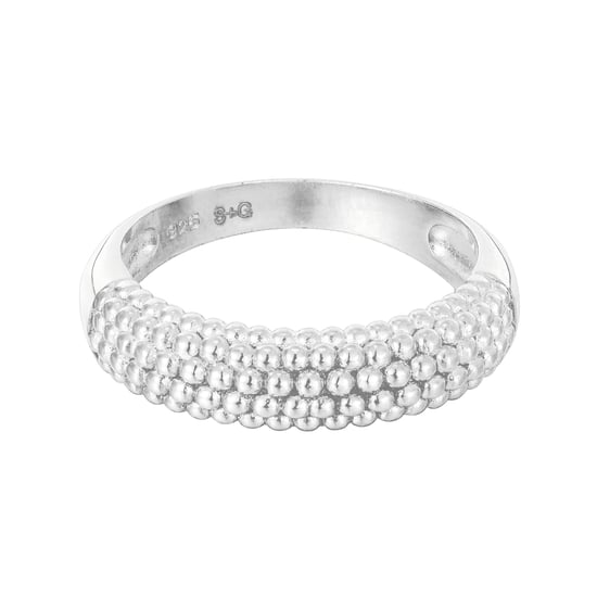 Sterling Silver Beaded Dot Ring - Image 1
