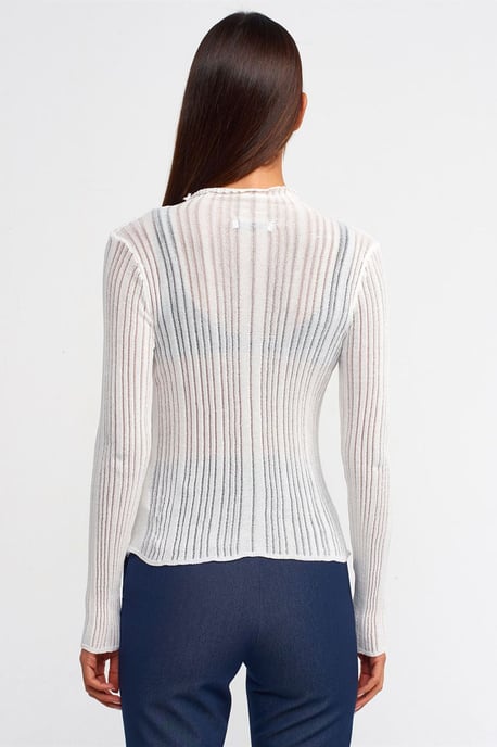 Slim Fit Ribbed Half-Turtleneck Sweater - Image 2