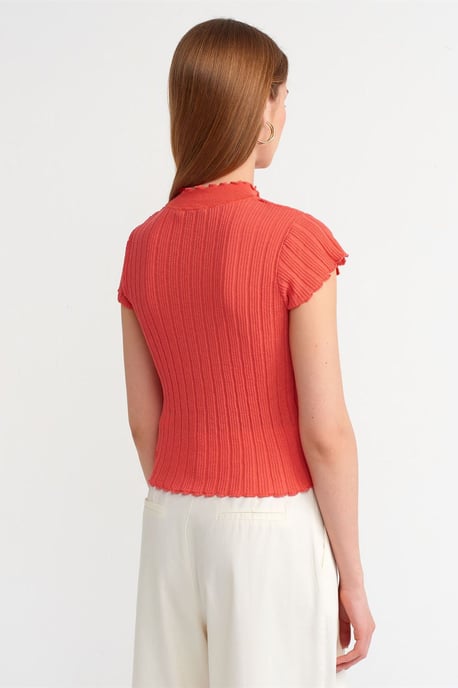 Slim Fit Geribbelde Halve Coltrui - Image 2