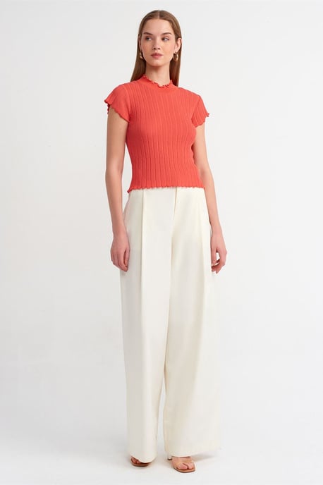 Slim Fit Geribbelde Halve Coltrui - Image 3